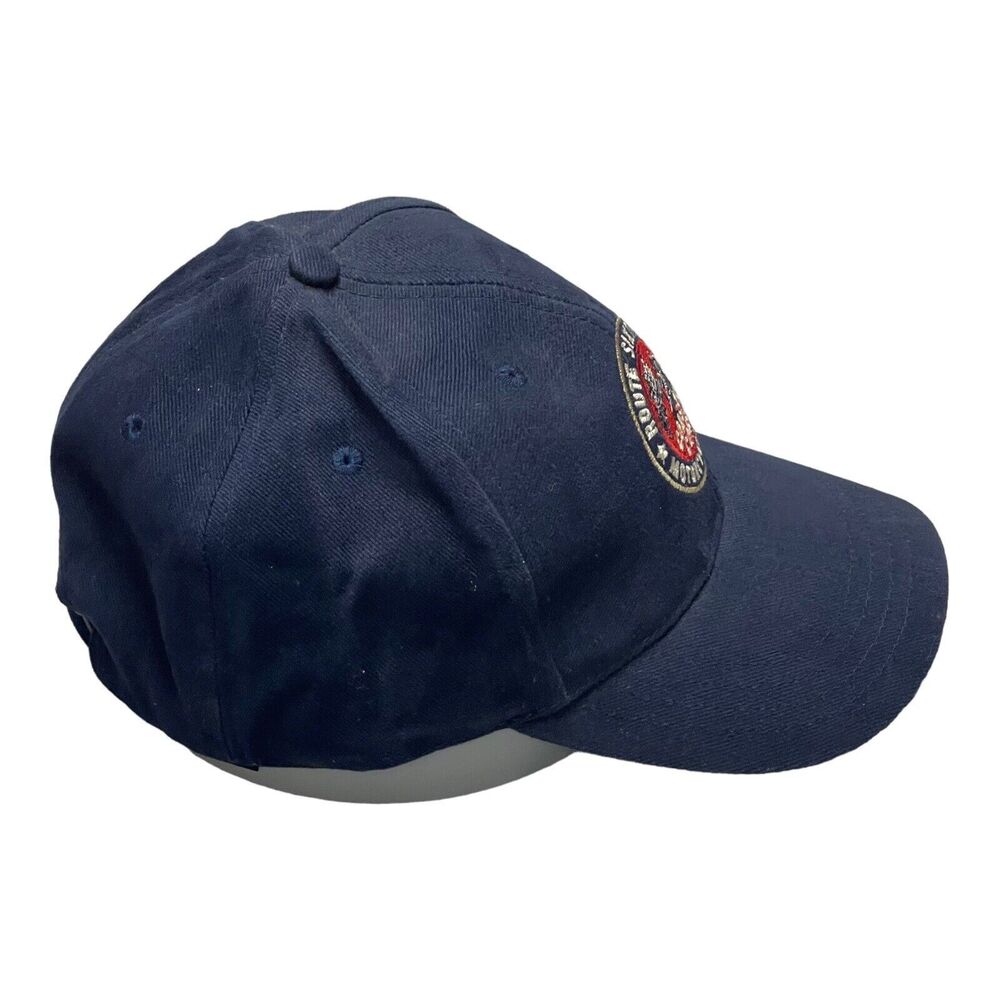 Embroidered Highway Route 66 Cap Blue Hat Adjustable Hook Loop Adults - Picture 4 of 10